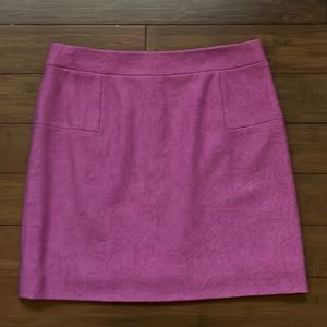 J Crew fuchsia wool mini-skirt